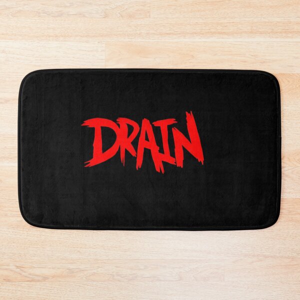 Item preview, Drain Red Grunge Typography designed and sold by QuirkNestArt.