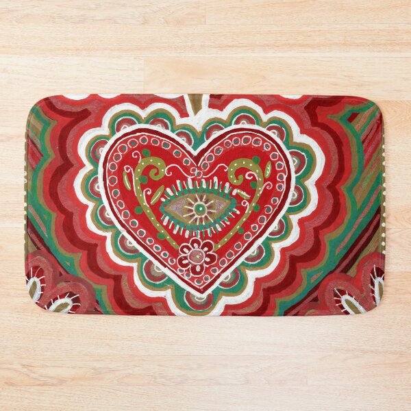Item preview, Mexican Christmas Sacred Heart Folk Art designed and sold by Fani*.