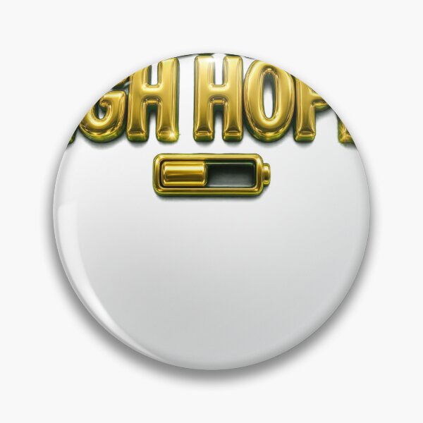 Item preview, Low Battery High Hopes — Gold Chrome Humor Tee designed and sold by GSideArtStore.