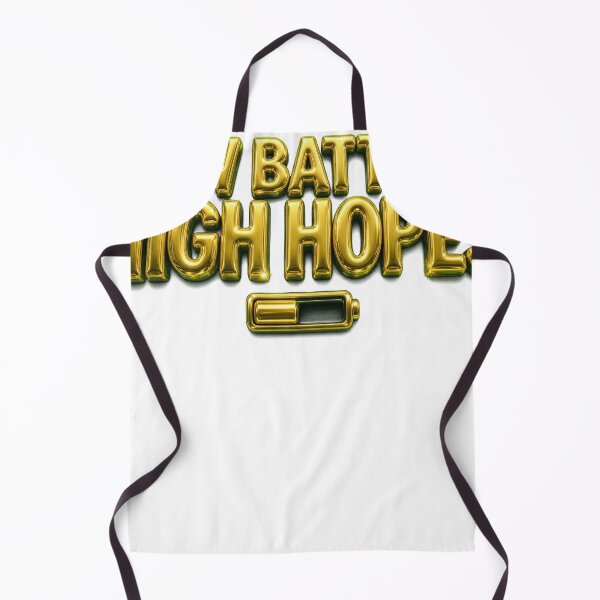 Item preview, Low Battery High Hopes — Gold Chrome Humor Tee designed and sold by GSideArtStore.