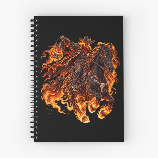 Item preview, Ghost Rider Cowboy – Scary Western Halloween Horse designed and sold by  QuarterHorseArt by Just my Studio.