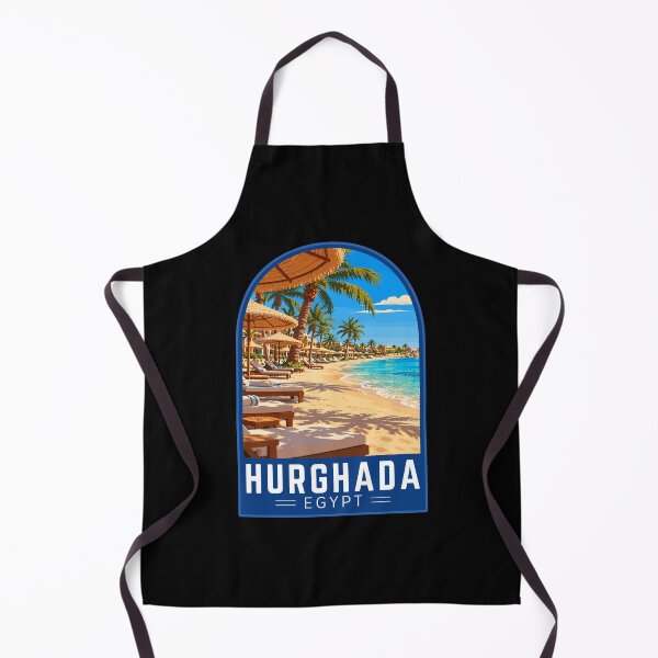 Item preview, Hurghad Egypt, Vintage Travel Art Emblem designed and sold by MaateoDesign.