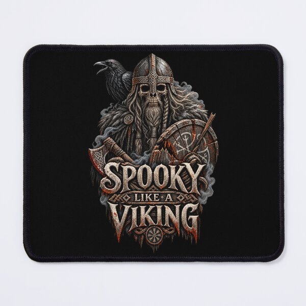 Item preview, Spooky Like a Viking – Halloween Norse Warrior Skull Art designed and sold by R3XFORGE.