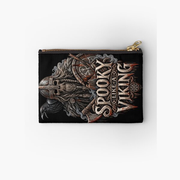 Item preview, Spooky Like a Viking – Halloween Norse Warrior Skull Art designed and sold by R3XFORGE.
