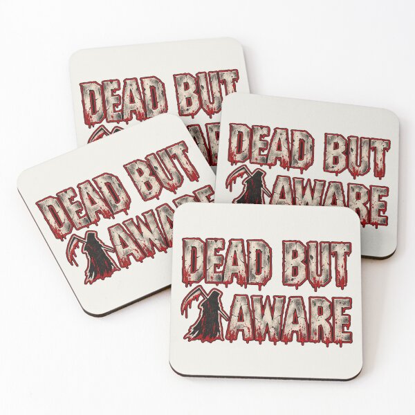Item preview, Dead But Aware Horror Grim Reaper Grunge Design designed and sold by MetaModel Editions.