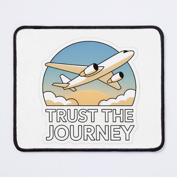Item preview, Trust the Journey Airplane Sunrise designed and sold by NiftyWrx.