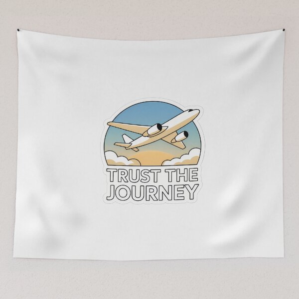 Item preview, Trust the Journey Airplane Sunrise designed and sold by NiftyWrx.