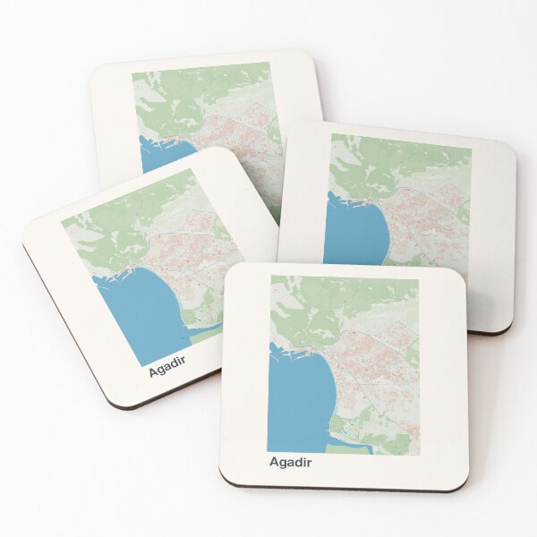 Item preview, Agadir Minimalistic Map Art designed and sold by MapsNerd.