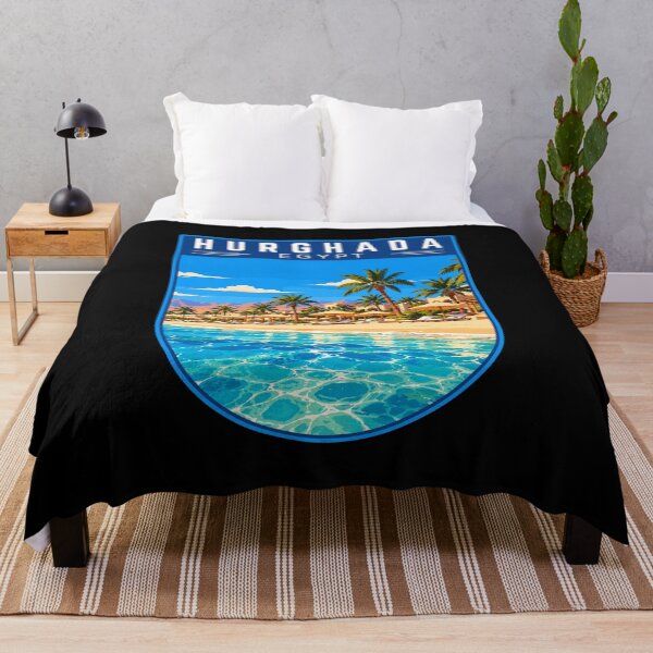 Item preview, Hurghada in Egypt, Vintage Travel Art Badge designed and sold by MaateoDesign.