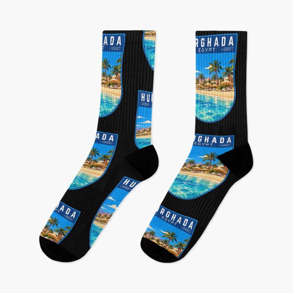 Item preview, Hurghada in Egypt, Vintage Travel Art Badge designed and sold by MaateoDesign.