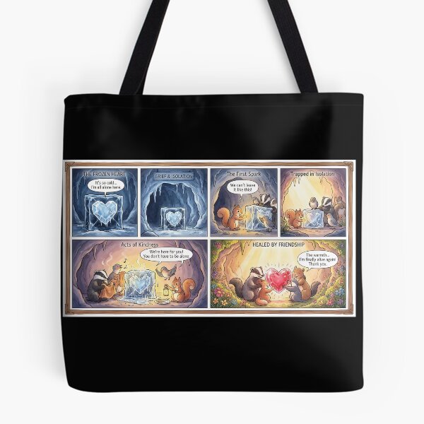 Item preview, A frozen heart is healed by friendship and warmth. designed and sold by Mianku | Für das Leben.