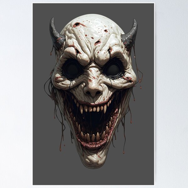 Item preview, Halloween Scary Face designed and sold by Ekeinekeke.