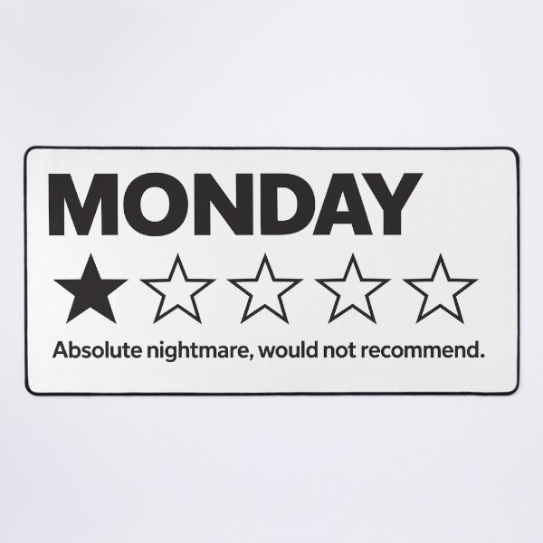 Item preview, Monday One Star Review – Would Not Recommend designed and sold by PRINTIONAL.