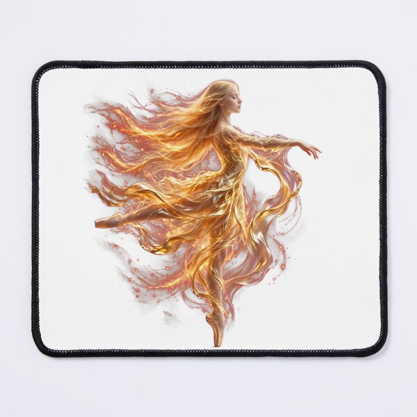 Item preview, Liquid Gold Silk Ballerina Dancer Surreal Art Print designed and sold by  One City Two Children Studio.