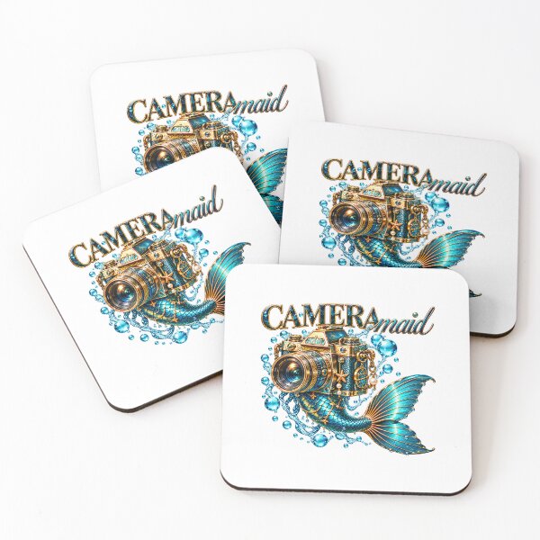 Item preview, A vintage camera fused with a shimmering mermaid tail, turning CAMERA + MERMAID into a magical underwater photography fantasy. designed and sold by VISO-art.