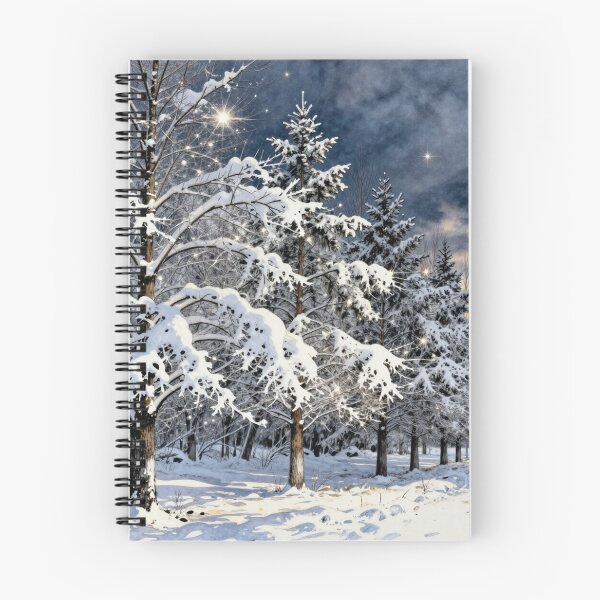 Item preview, Sparkling snow trees designed and sold by Judith Murphy.
