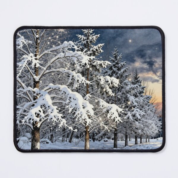 Item preview, Sparkling snow trees designed and sold by Judith Murphy.