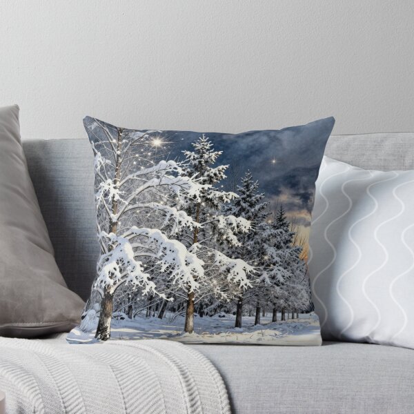 Item preview, Sparkling snow trees designed and sold by Judith Murphy.