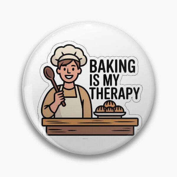 Item preview, Baking is my therapy designed and sold by NiftyWrx.