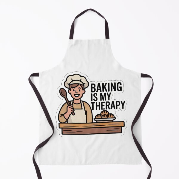 Item preview, Baking is my therapy designed and sold by NiftyWrx.