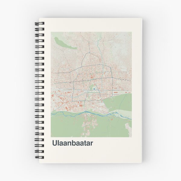 Item preview, Ulaanbaatar Minimalistic Map Art designed and sold by MapsNerd.
