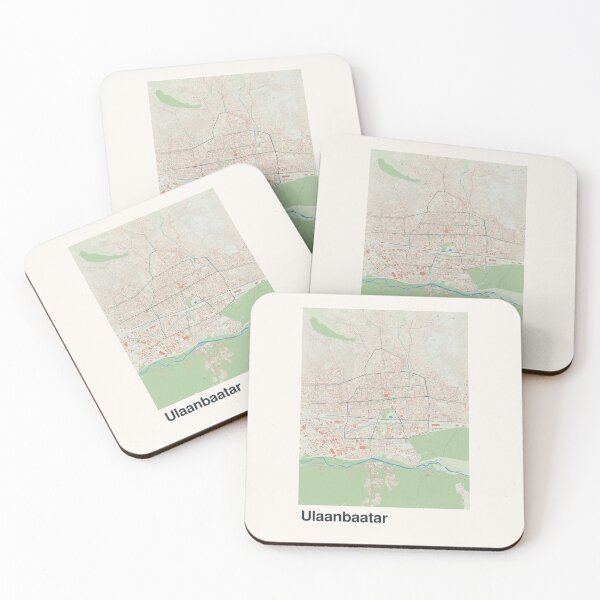 Item preview, Ulaanbaatar Minimalistic Map Art designed and sold by MapsNerd.