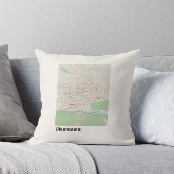 Item preview, Ulaanbaatar Minimalistic Map Art designed and sold by MapsNerd.
