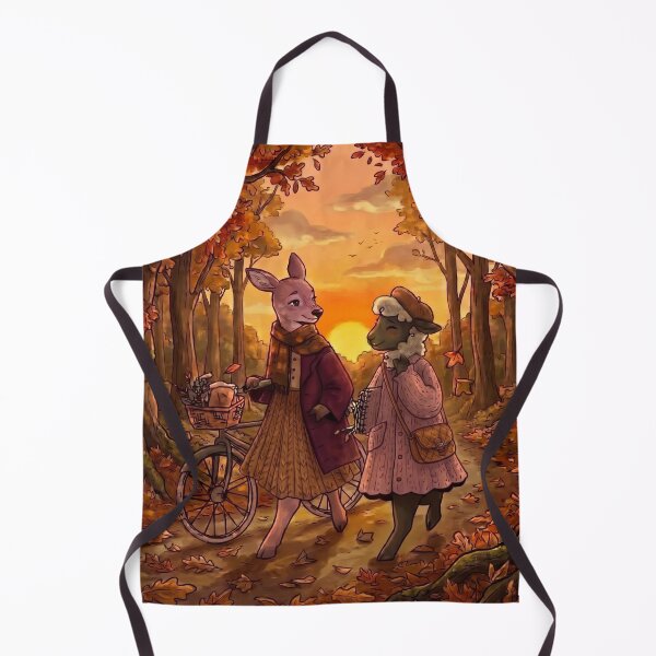 Item preview, Deer and Sheep Walking in Autumn Forest designed and sold by Merli7.