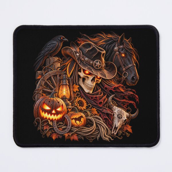 Item preview, Skeleton Cowboy – Spooky Western Halloween Horse designed and sold by QuarterHorseArt by Just my Studio.