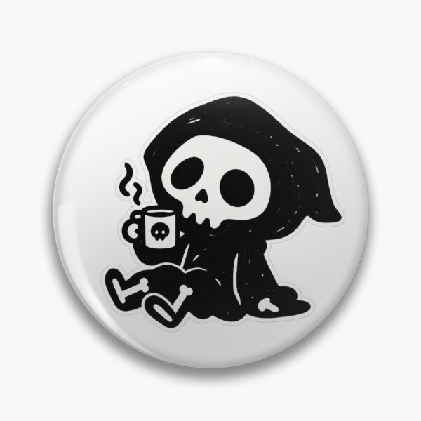 Item preview, Cute Skeleton Coffee Break designed and sold by Ashen Threads Studio.