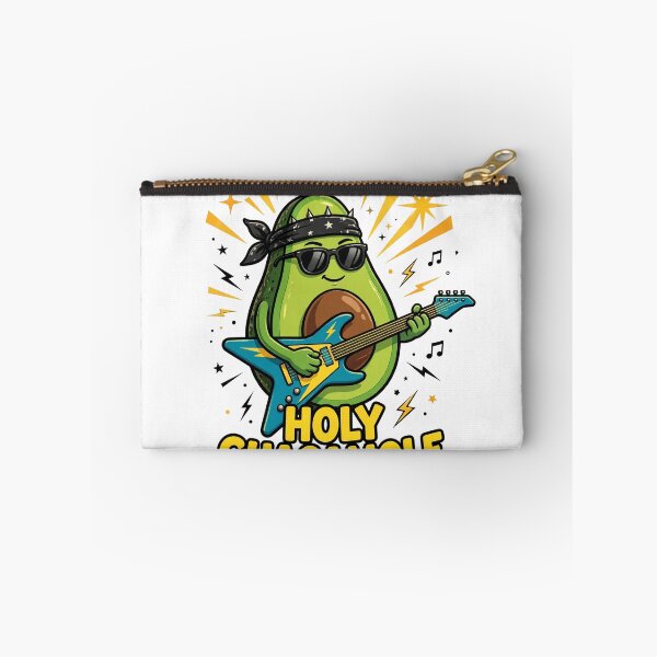 Item preview, Holy Guacamole Funny Avocado Rockstar Guitar T-Shirt designed and sold by ApparelOutpost.