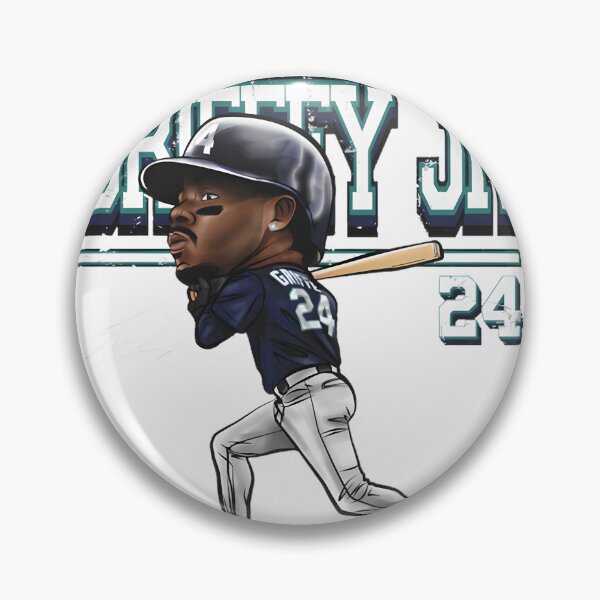 Item preview, Ken Griffey Jr Seattle Mariners Cartoon Illustration Design designed and sold by StudioPlugLife.