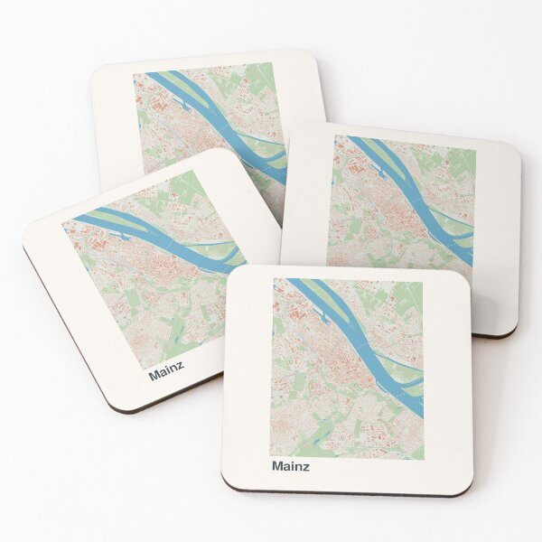 Item preview, Mainz Minimalistic Map Art designed and sold by MapsNerd.