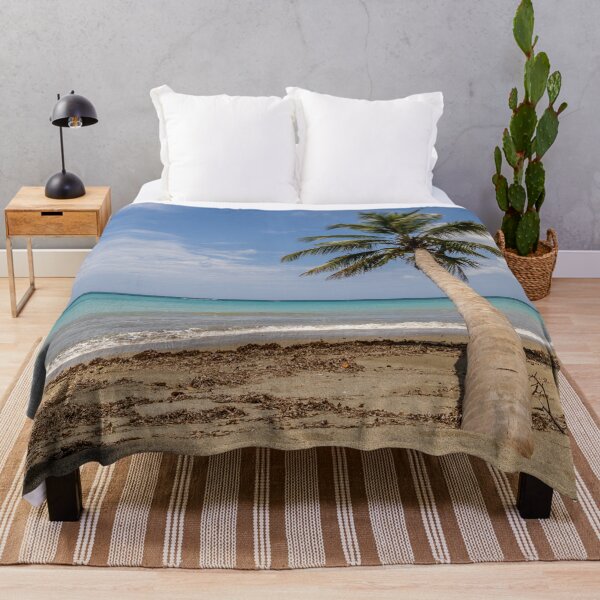 Item preview, Tropical palm tree on the beach – Caribbean holiday paradise designed and sold by Nicole Bleck.