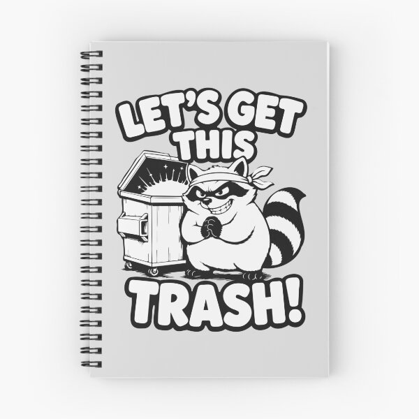 Item preview, Let's Get This Trash Meme — Funny Raccoon with Dumpster designed and sold by MalisoStickers.
