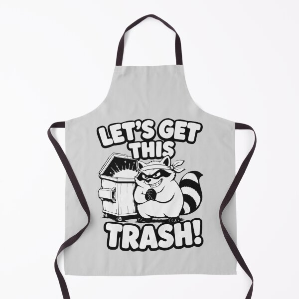 Item preview, Let's Get This Trash Meme — Funny Raccoon with Dumpster designed and sold by MalisoStickers.