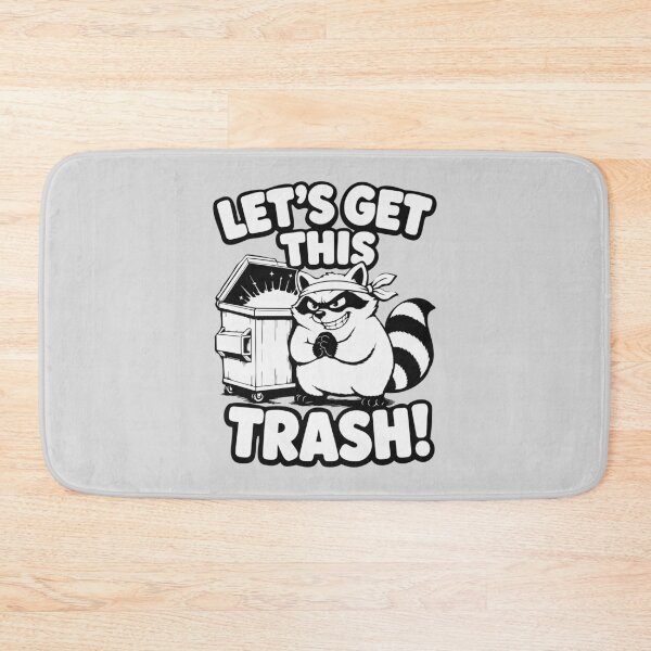 Item preview, Let's Get This Trash Meme — Funny Raccoon with Dumpster designed and sold by MalisoStickers.