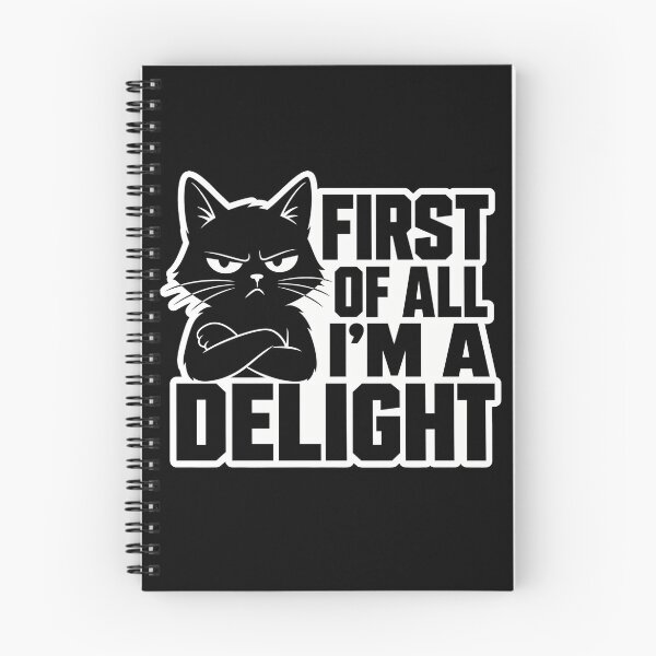 Item preview, First Of All I'm A Delight Sassy Black Cat Shirt designed and sold by digital.stickerperso.com.