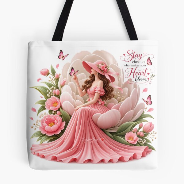 Item preview, Pink Floral Woman Dreams Bloom designed and sold by Reshmakhan.