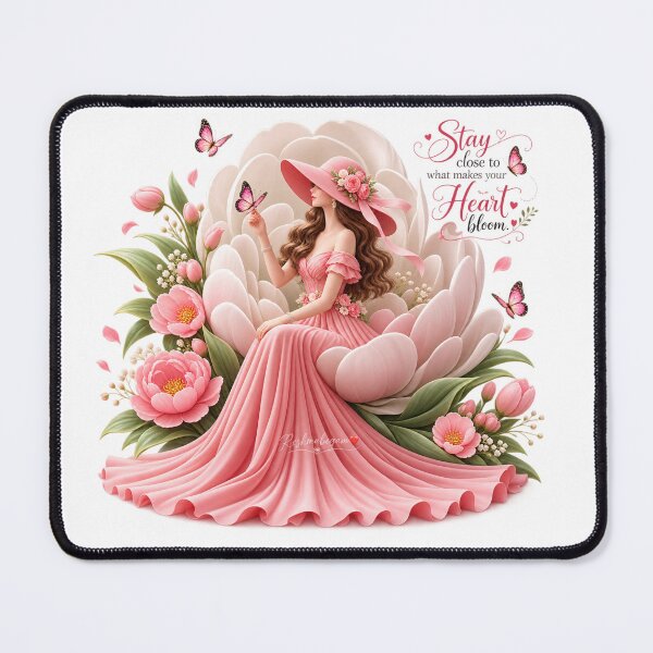 Item preview, Pink Floral Woman Dreams Bloom designed and sold by Reshmakhan.