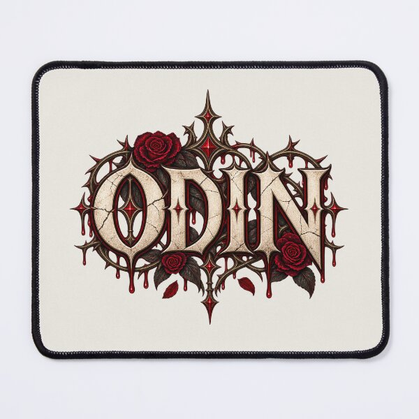 Item preview, Odin Gothic Roses Norse God Dark Fantasy Design designed and sold by MetaModel Editions.