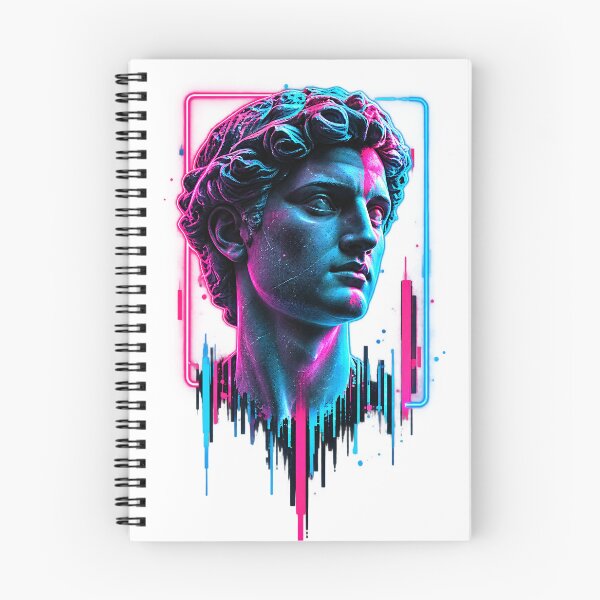 Item preview, Cyberpunk Classical Bust Neon Statue Portrait designed and sold by Velaro Pro.