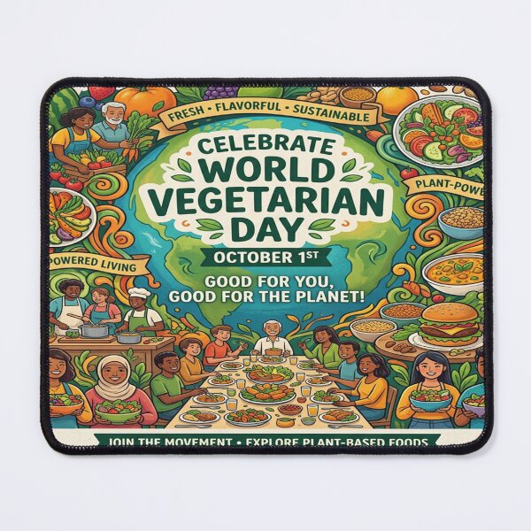 Item preview, Poster Celebrating World Vegetarian Day designed and sold by Solomon-Ent-144.