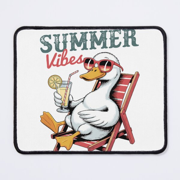 Item preview, Summer Vibes Relaxing Duck designed and sold by sazuii.