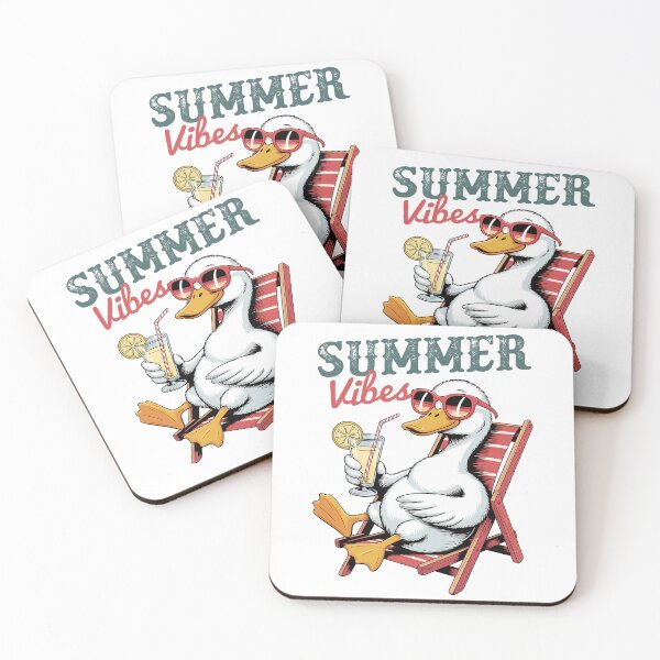 Item preview, Summer Vibes Relaxing Duck designed and sold by sazuii.