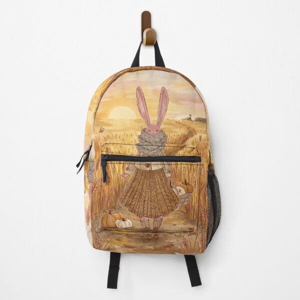 Item preview, Rabbit with Pumpkins in Wheat Field designed and sold by Merli7.