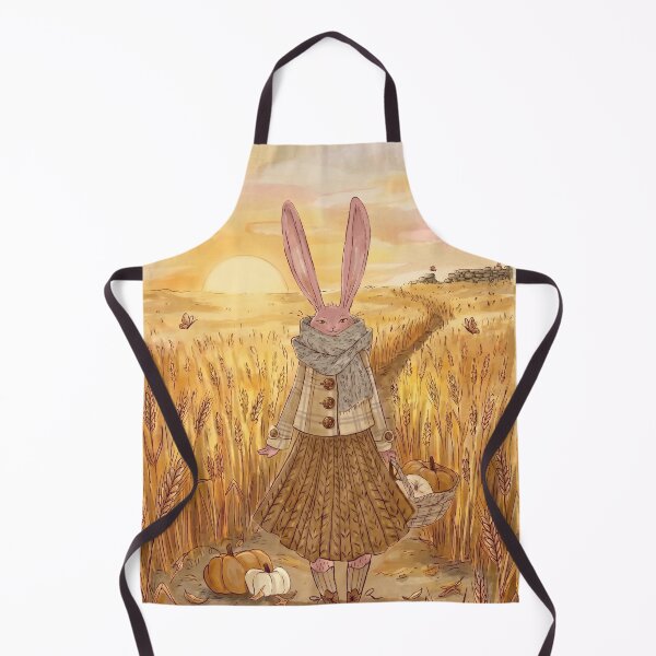 Item preview, Rabbit with Pumpkins in Wheat Field designed and sold by Merli7.