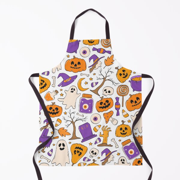Item preview, Witchy Halloween Ghosts, Pumpkins & Magic Pattern designed and sold by VibnWalls.