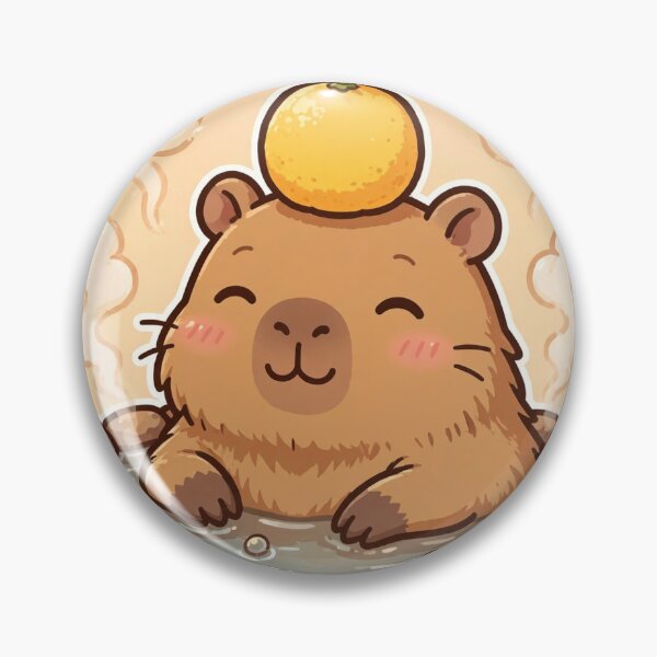 Item preview, Chill Capybara Hot Spring Sticker designed and sold by WhaleStore.