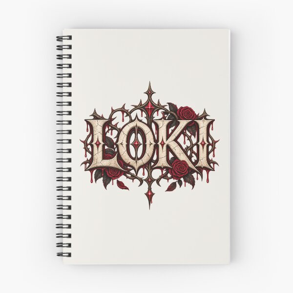 Item preview, Loki Gothic Roses Norse Mythology Dark Fantasy Design designed and sold by MetaModel Editions.